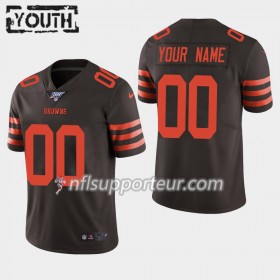 Maillot Enfant Cleveland Browns Personnalisé Nike Brown 100th